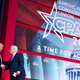 Donald Trump shakes hands with Matt Schlapp, chairman of the American Conservative Union, during the 2018 Conservative Political Action Conference (CPAC) at National Harbor in Oxon Hill, Maryland, February 23, 2018.